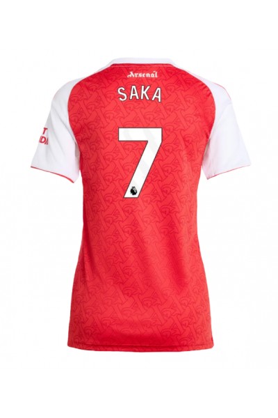 Arsenal Bukayo Saka #7 Jalkapallovaatteet Naisten Kotipaita 2025-26 Lyhythihainen Arsenal Bukayo Saka #7 Jalkapallovaatteet Naisten Kotipaita 2025-26 Lyhythihainen
